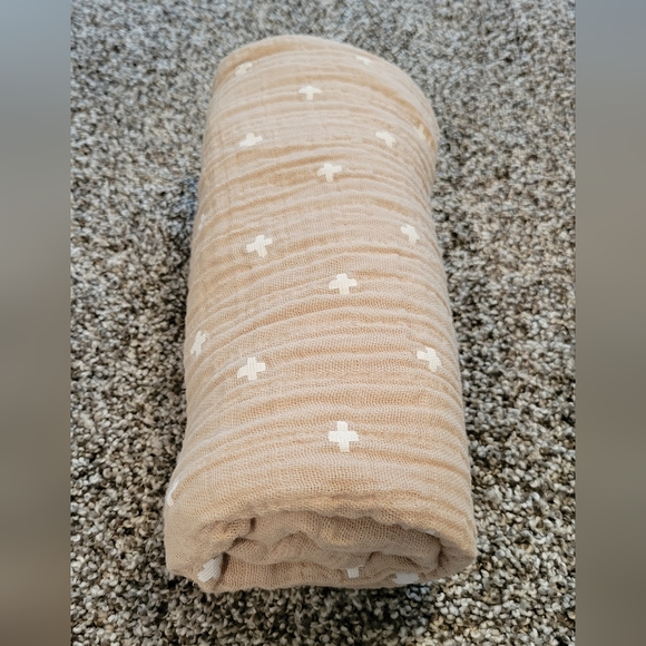 Little Unicorn Other - Little Unicorn Taupe Cross Cotton Muslin Swaddle